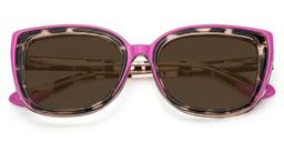 Fenn Pink Tortoise Cat eye Sunglasses1