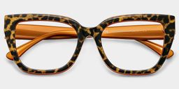 Tamarrah Leopard Cat eye Glasses2