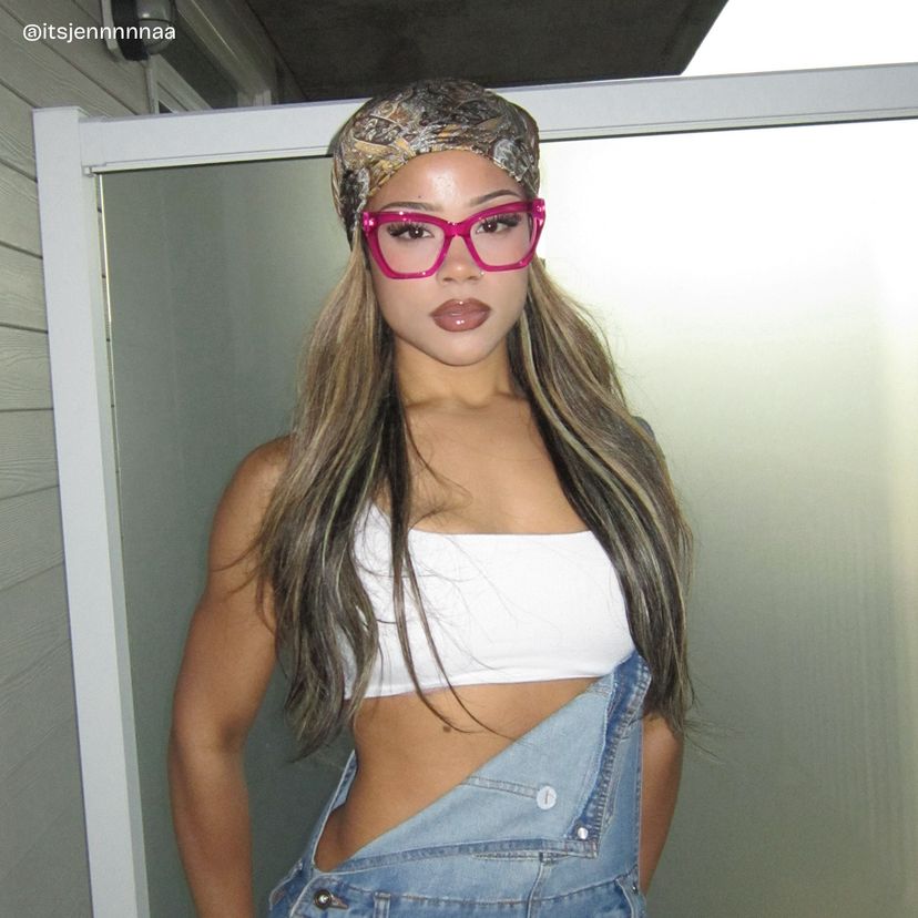 Mackey Pink Butterfly Glasses