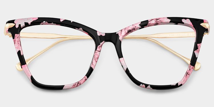 Hilary Pink-Floral Butterfly Glasses