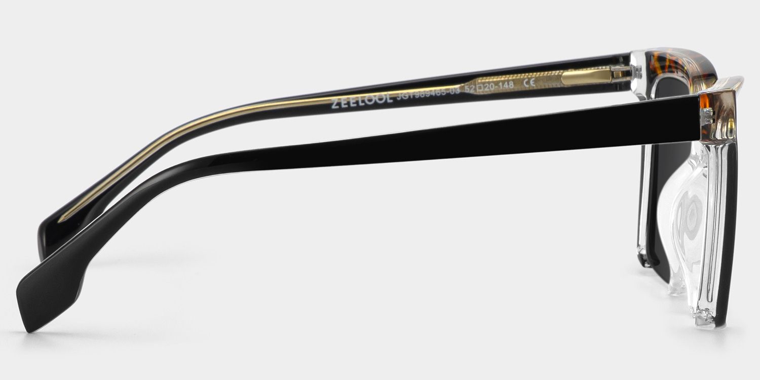 Misty Square Sunglasses with Tr90 Black Frames | ZEELOOL CA3