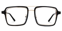 Nellie Black-Gold Aviator Glasses2