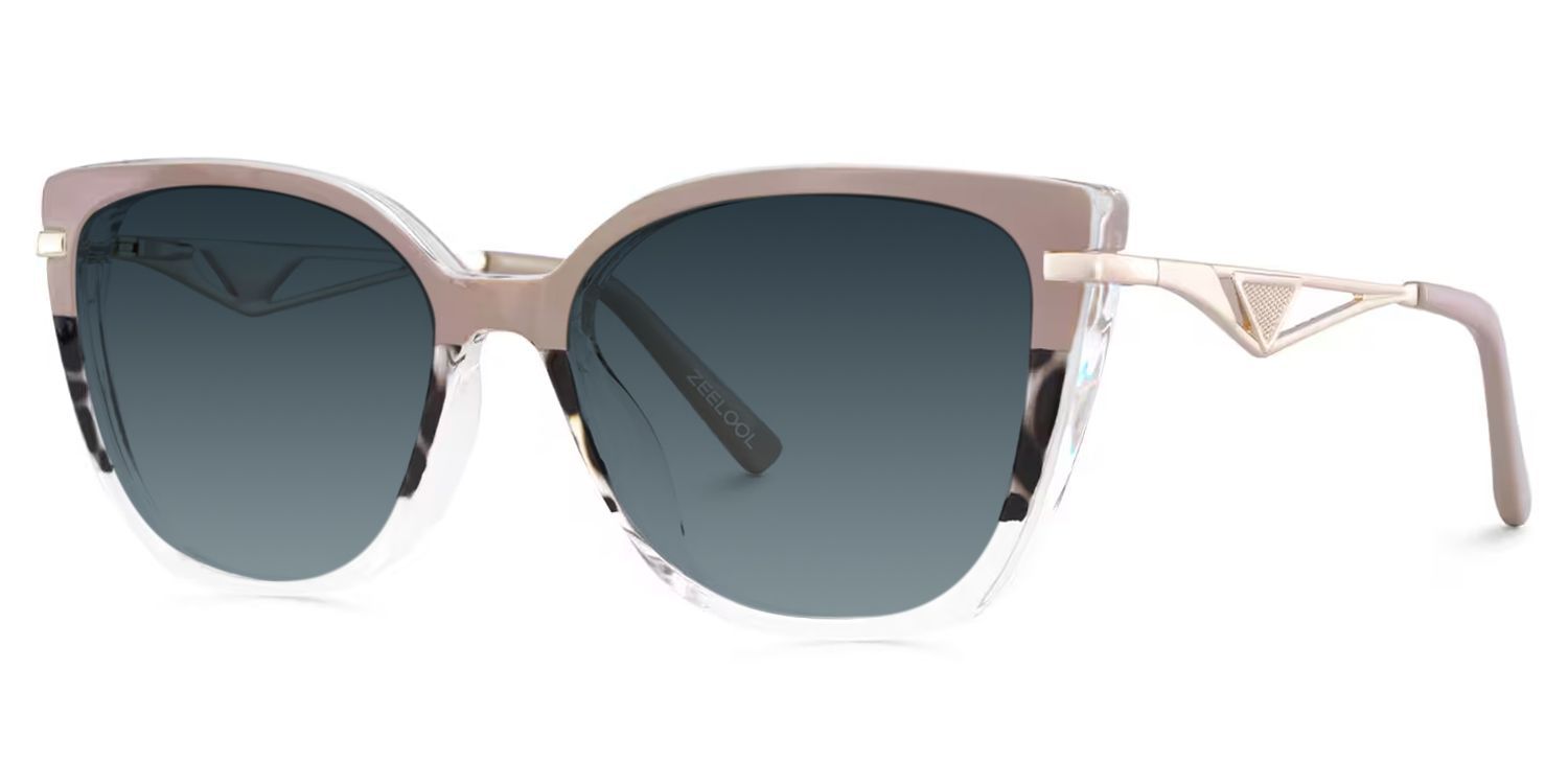 Margret Cat Eye Tortoise Khaki Sunglasses for Women & Men | ZEELOOL CA2
