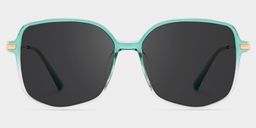 Payton Green Geometric Sunglasses0