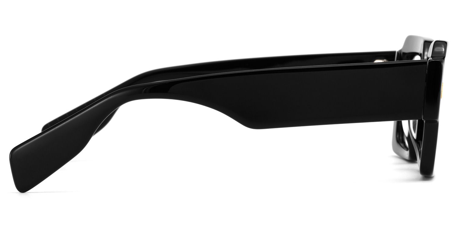 Bobbee Square Black Glasses | Zeelool Glasses5