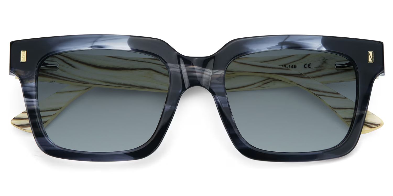 Rangel Gray Frame Sunglasses with Rectangle Style | ZEELOOL CA1