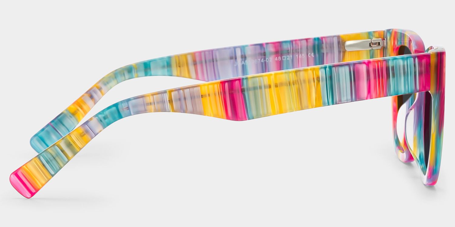 Nereyda Acetate Multicolor Frame Sunglasses | ZEELOOL CA3
