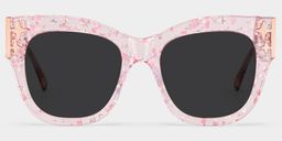 Minfia Pink Square Sunglasses1