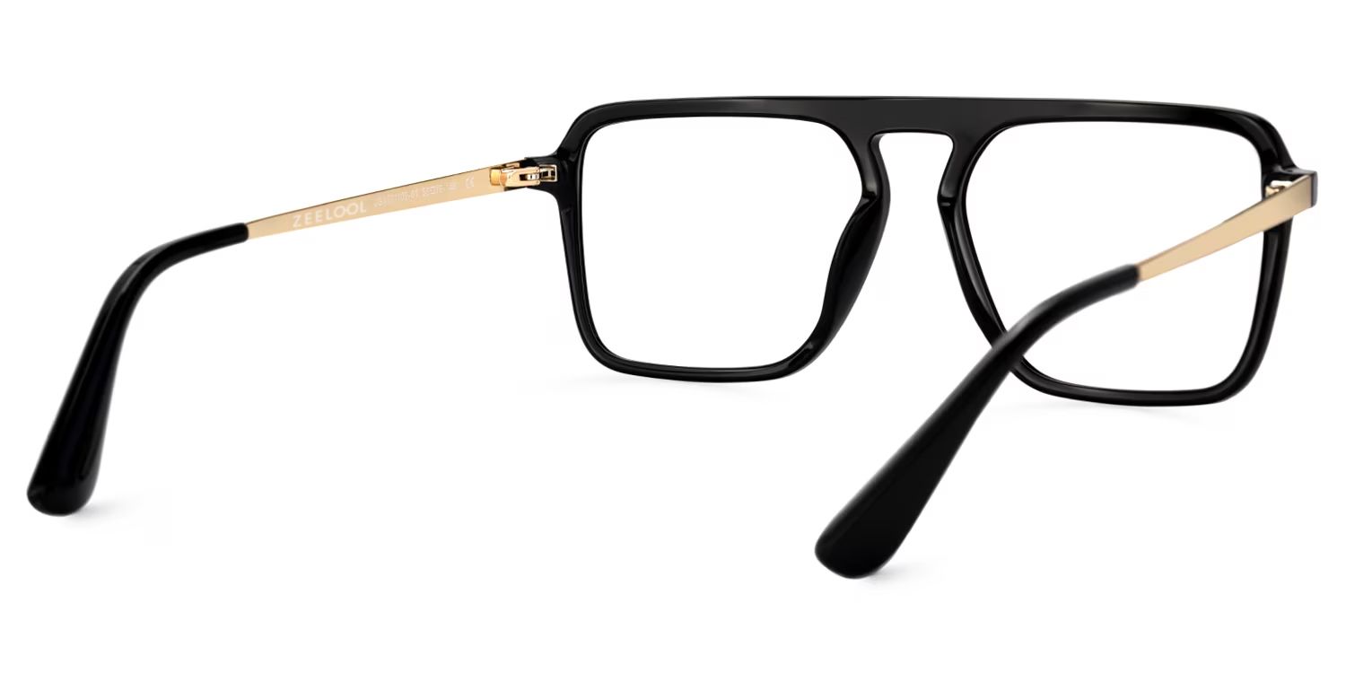 Briannie Black Aviator Prescription Glasses Online | ZEELOOL Canada3