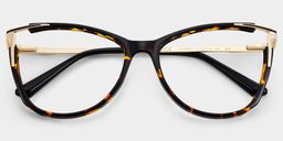 Yomary Tortoise Cat eye Glasses1