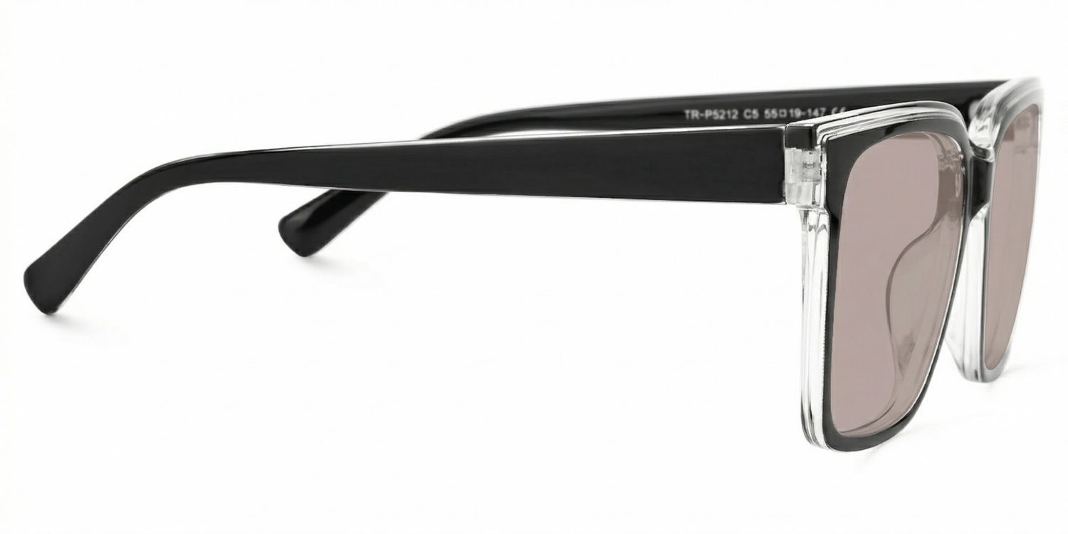 Renea Square Black Full Rim Sunglasses | ZEELOOL CA2