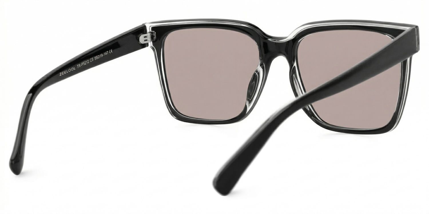 Renea Square Black Full Rim Sunglasses | ZEELOOL CA3