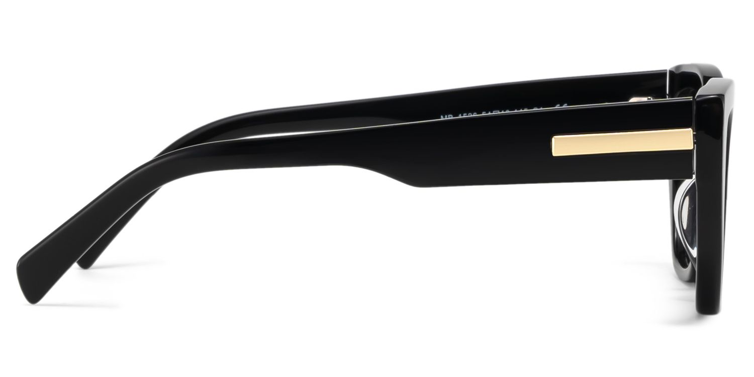 Zia Black Cat Eye Polarized Sunglasses for Driving | ZEELOOL CA3