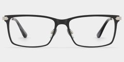 Alexander Black Rectangle Glasses1