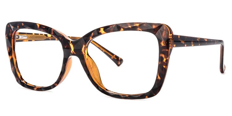Edna Cateye Yellow-Tortoise Glasses