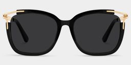 Sidibe Black Square Sunglasses0