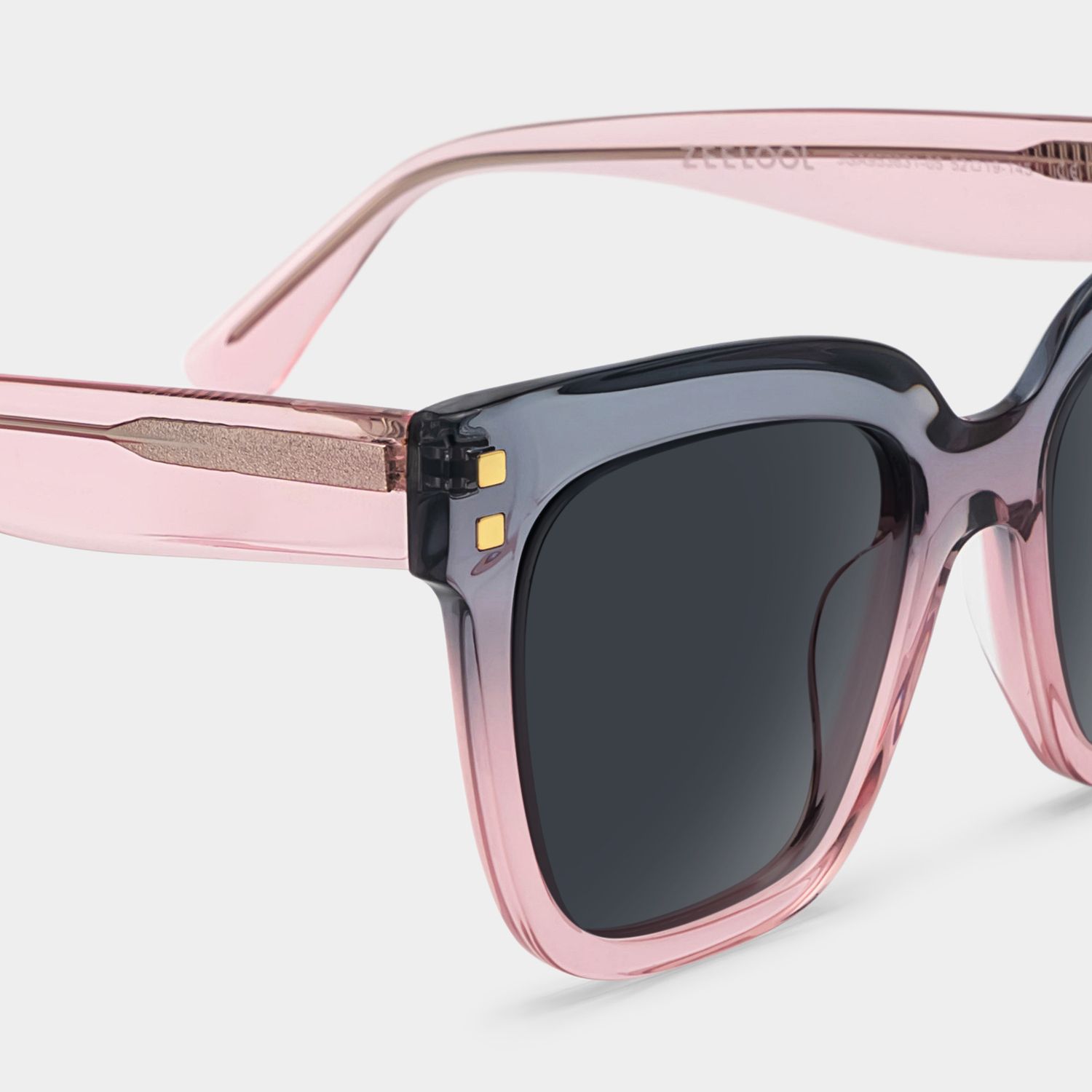 Minguela Square Gray Pink Sunglasses for Women & Men | ZEELOOL CA4