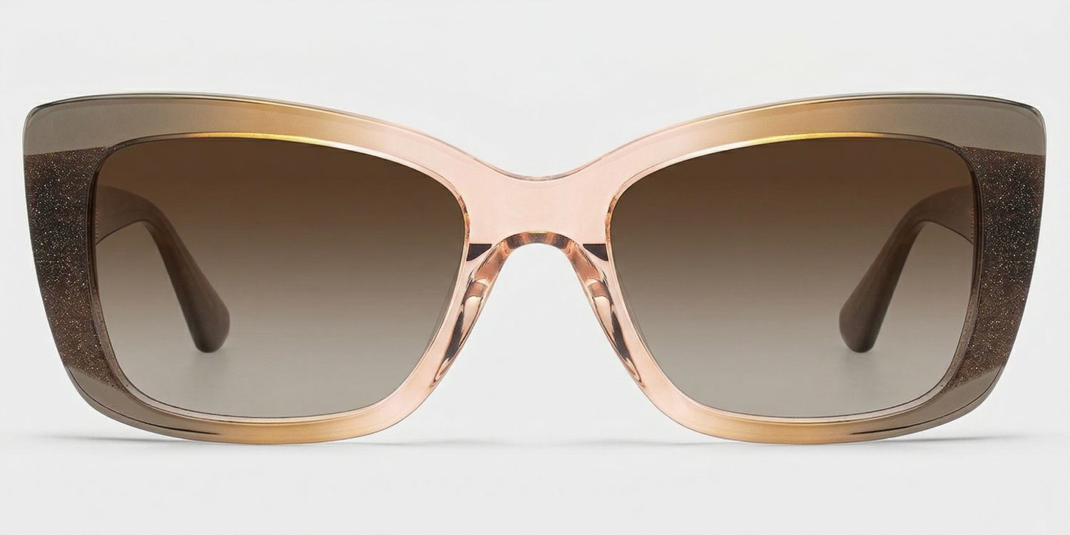 Leona Rectangle Brown Sunglasses for Women & Men | ZEELOOL CA0
