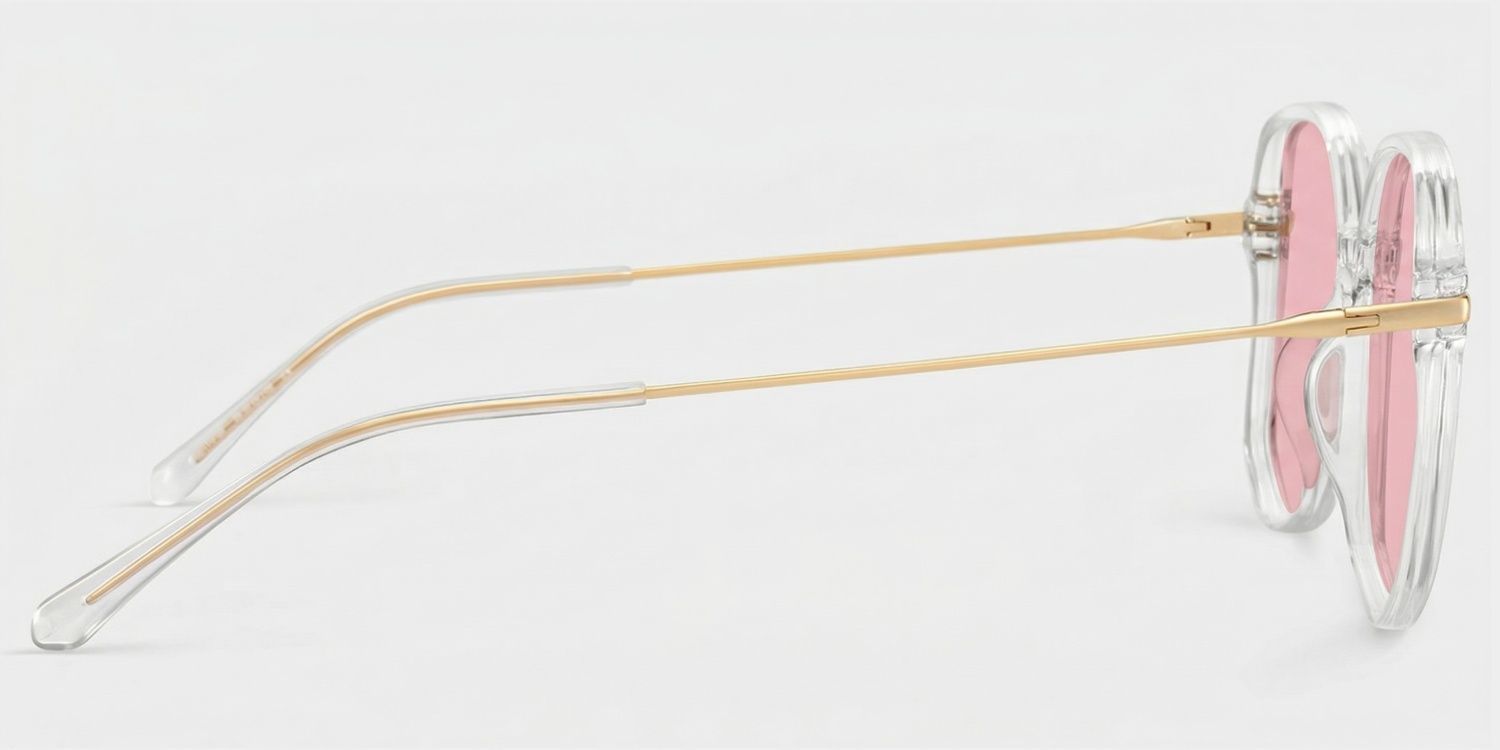 Payton Clear Geometric Sunglasses to Frame Your Face | ZEELOOL CA3
