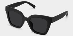 Malcolm Black Square Sunglasses2