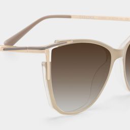 Yomary Khaki Cat eye Sunglasses4