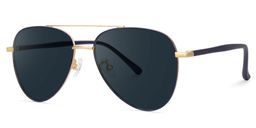 Paige Blue-Gold Aviator Sunglasses2