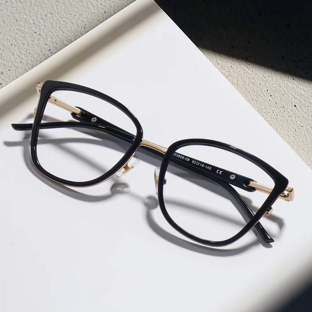 Cateye Black Glasses Nerd Frames - Marisa deals at Zeelool4