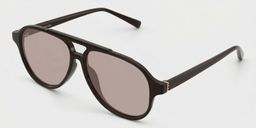 Drew Dark Brown Aviator Sunglasses2