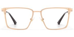 Finn Gold Rectangle Glasses1