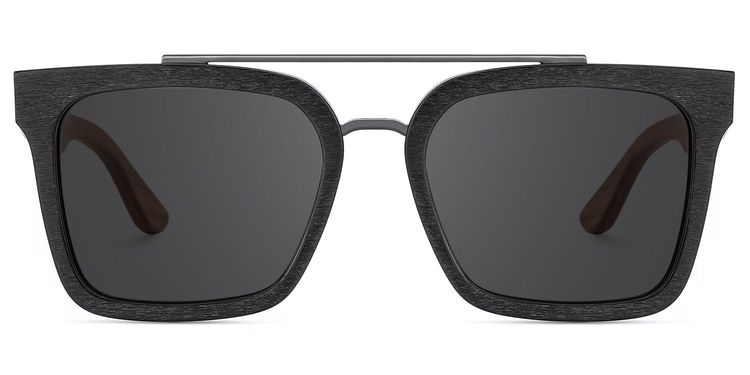 Pascal Black Aviator Sunglasses