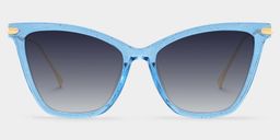Hilary Blue Butterfly Sunglasses0