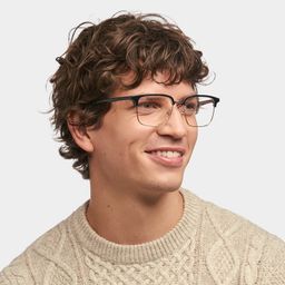 Booker Black-Gold Square Glasses1