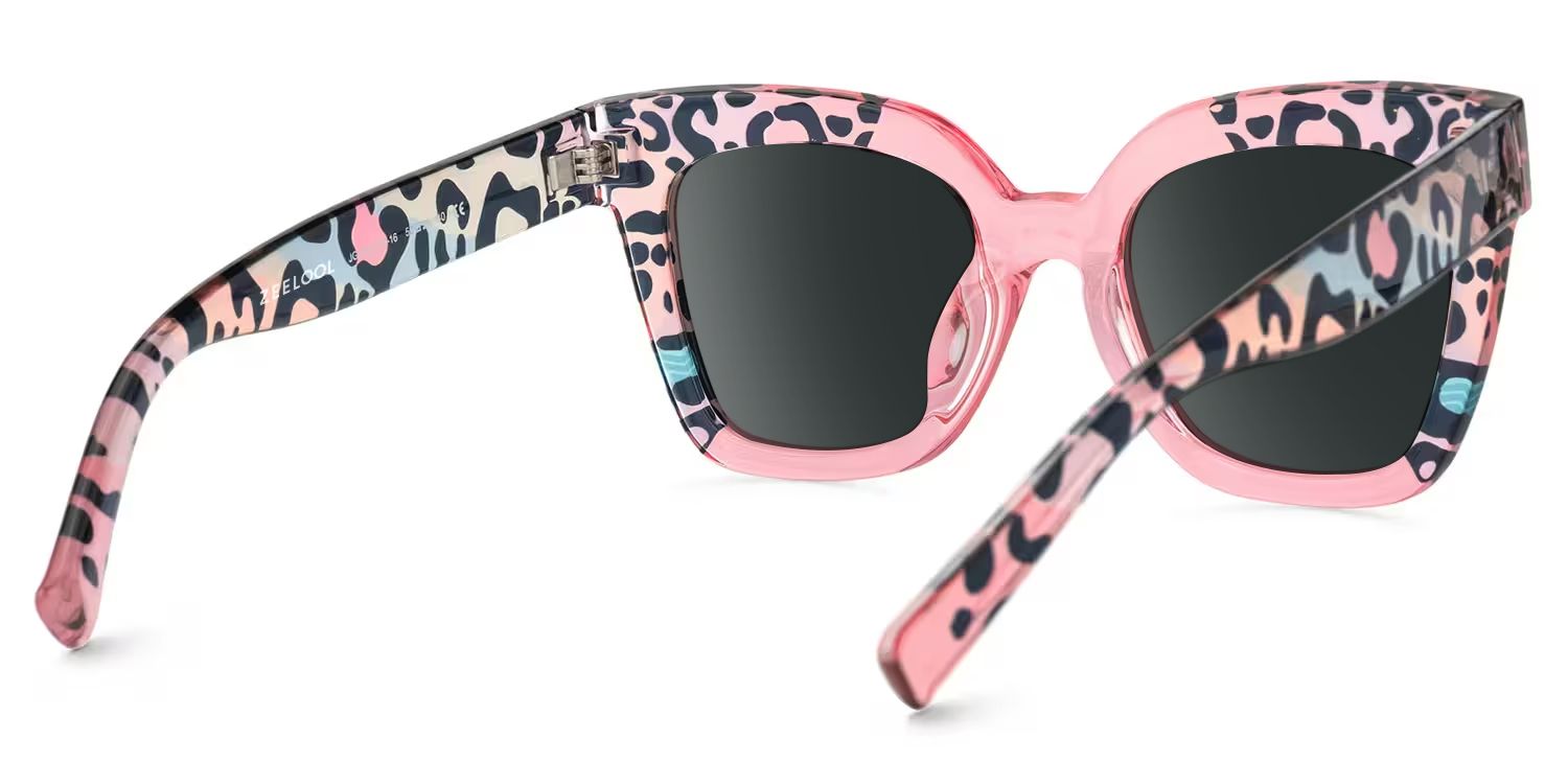 Malcolm Tr90 Pink-Leopard Frame Sunglasses | ZEELOOL CA3