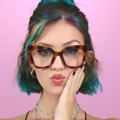 Arthur Geometric Black Glasses hover
