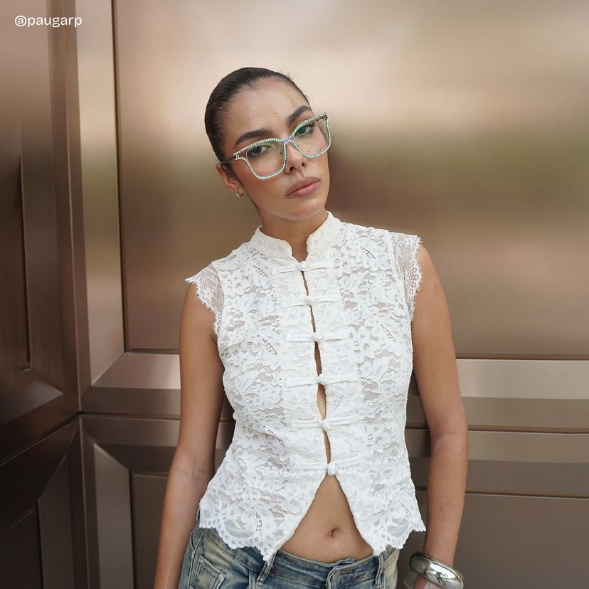 Shine Iridescent Square Glasses