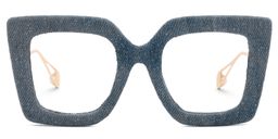 Latanya Blue Square Glasses0