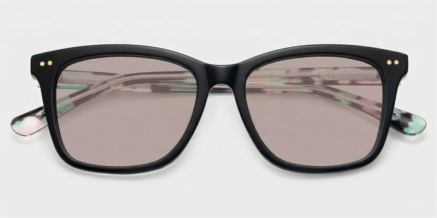 Layla Square Black Full Rim Sunglasses | ZEELOOL CA1