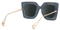 Latanya Blue Square Sunglasses3