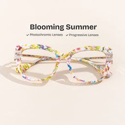 Kieran Mottled Rectangle Glasses0