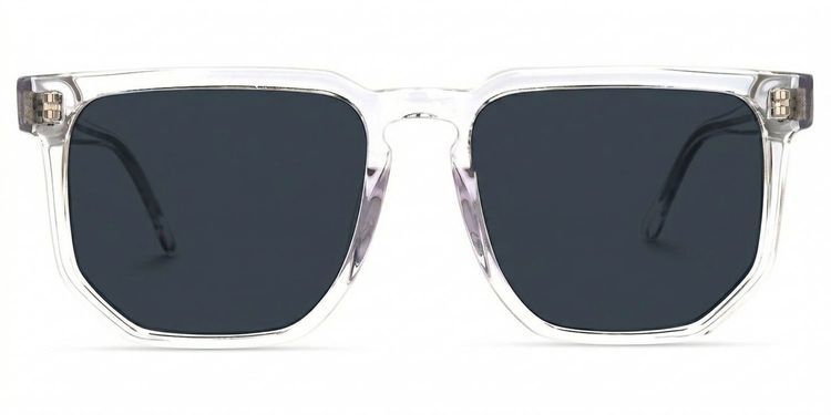 Matherne Clear Square Sunglasses