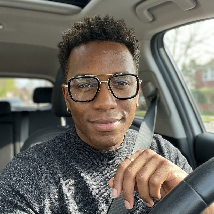 Gifford Black-Gold Aviator Glasses