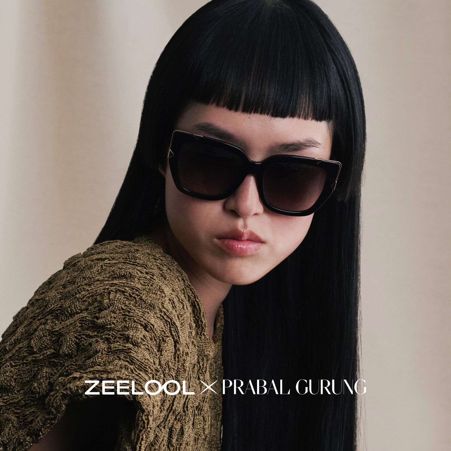 Grace Cat Eye Black Gold Sunglasses for Women & Men | ZEELOOL CA0