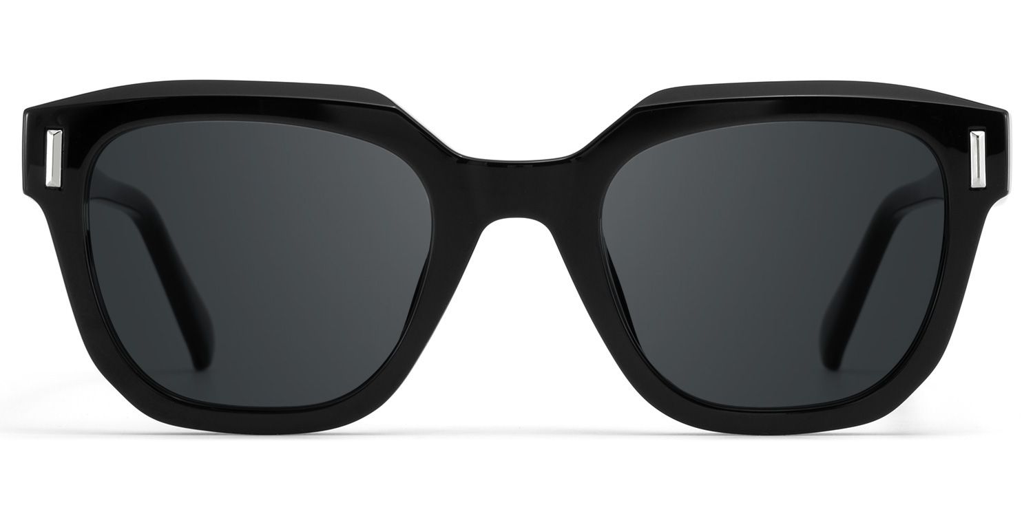 Nia Square Black Full Rim Sunglasses | ZEELOOL CA0