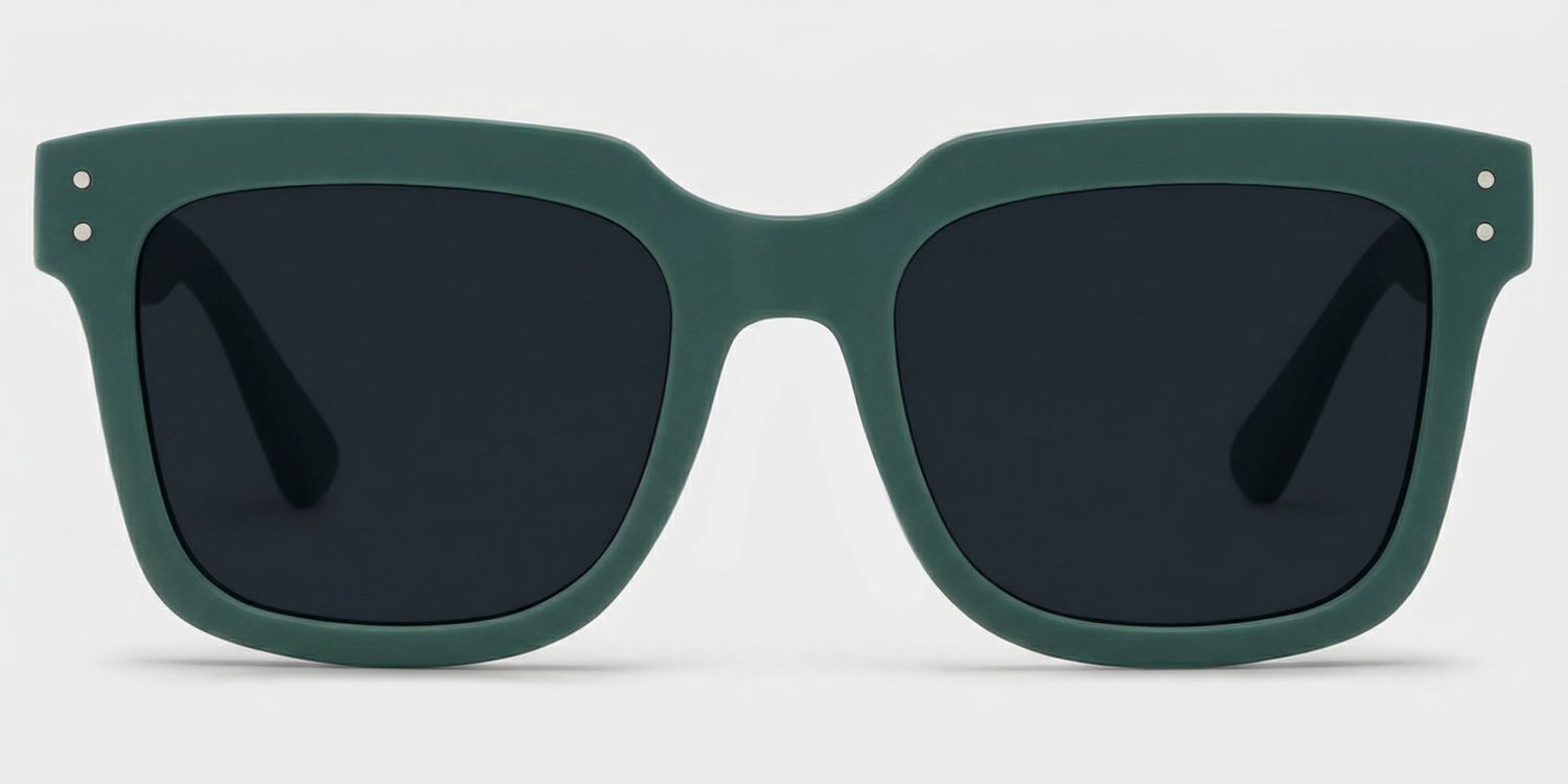 Liizbeett Square Green Full Rim Sunglasses | ZEELOOL CA0