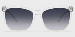 Libby Clear Geometric Sunglasses0