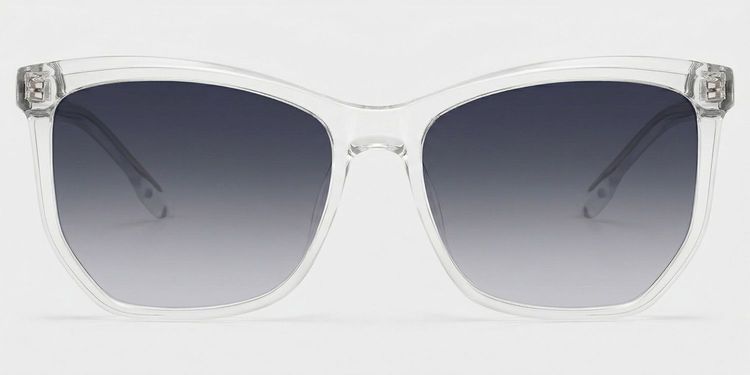 Libby Clear Geometric Sunglasses