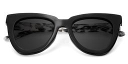 Yaser Black Cat eye Sunglasses1