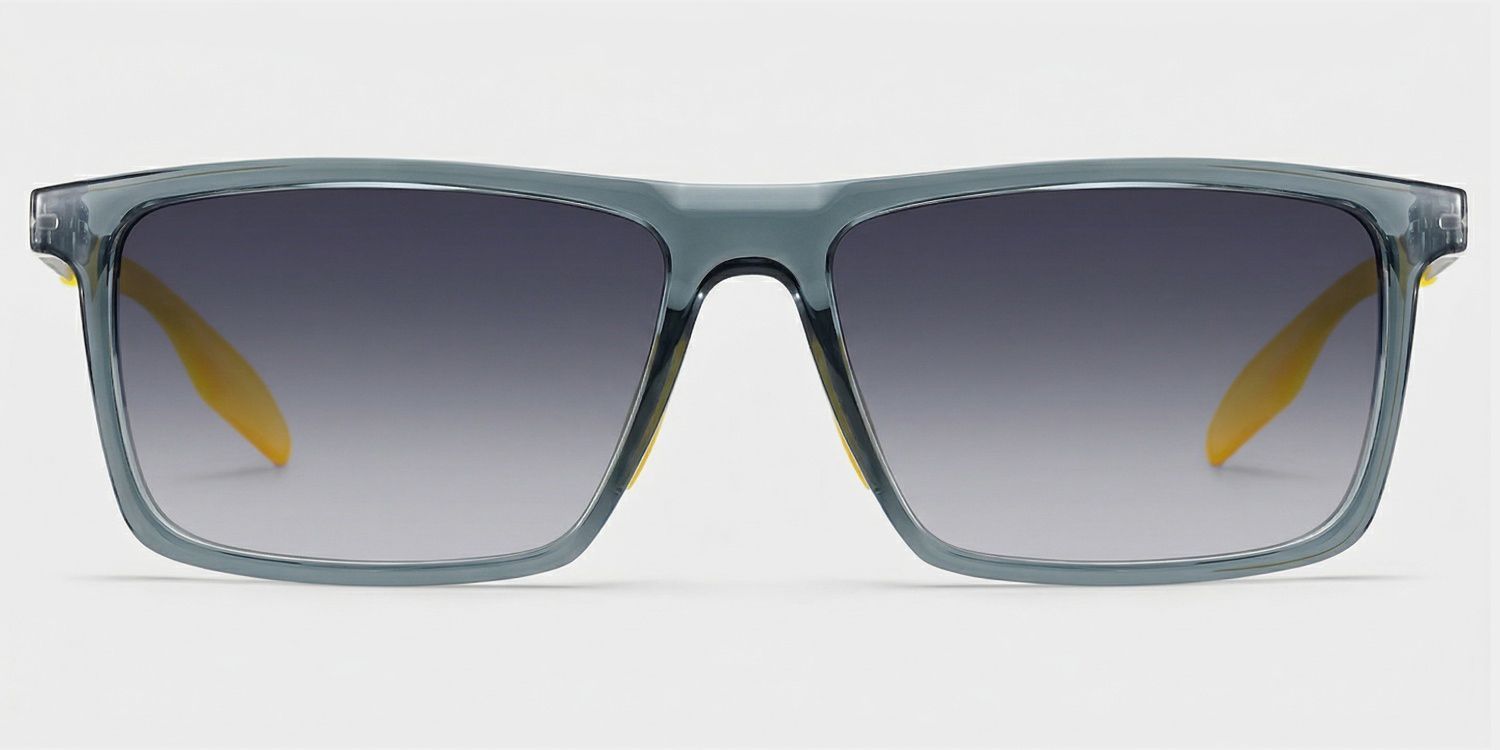 Active Blue Yellow Frame Sunglasses with Rectangle Style | ZEELOOL CA0