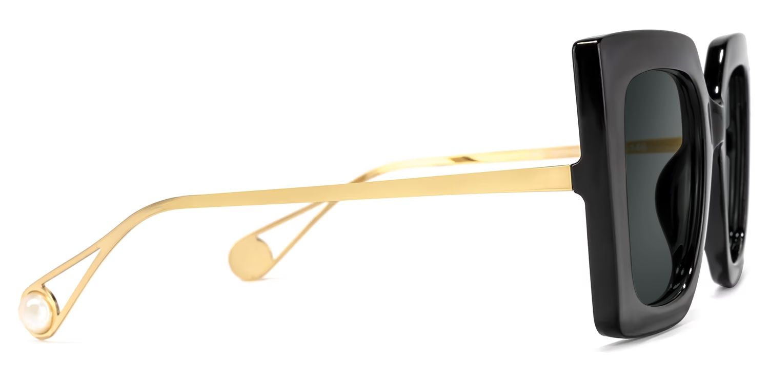 Qatar Black Square Sunglasses to Frame Your Face | ZEELOOL CA2