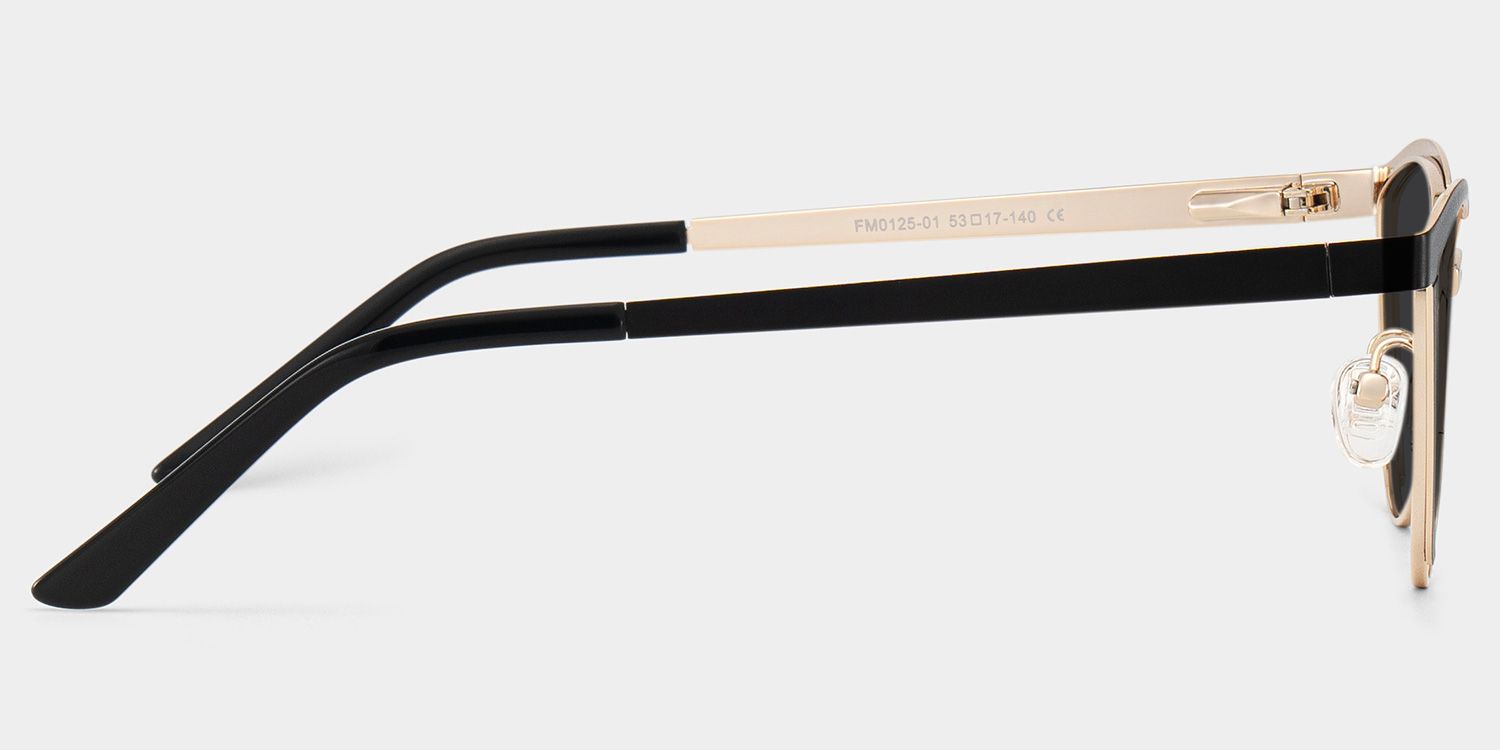Sydney Cat Eye Black Full Rim Sunglasses | ZEELOOL CA3
